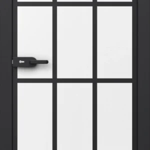 Porta GLASS STICLĂ TRANSPARENTĂ CU PROFILE VOPSITE